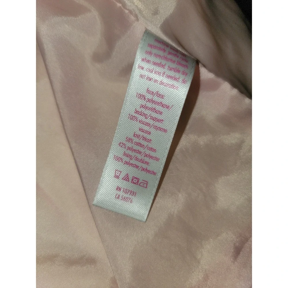 Justice pink faux leather jacket size 10‎ back to school